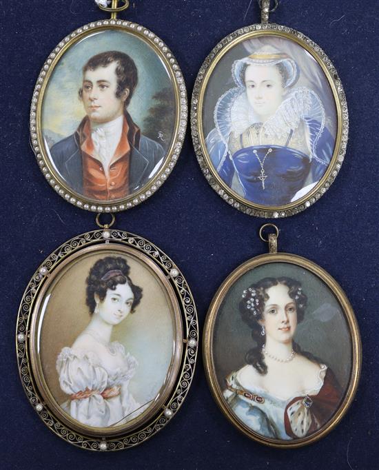 Four miniatures